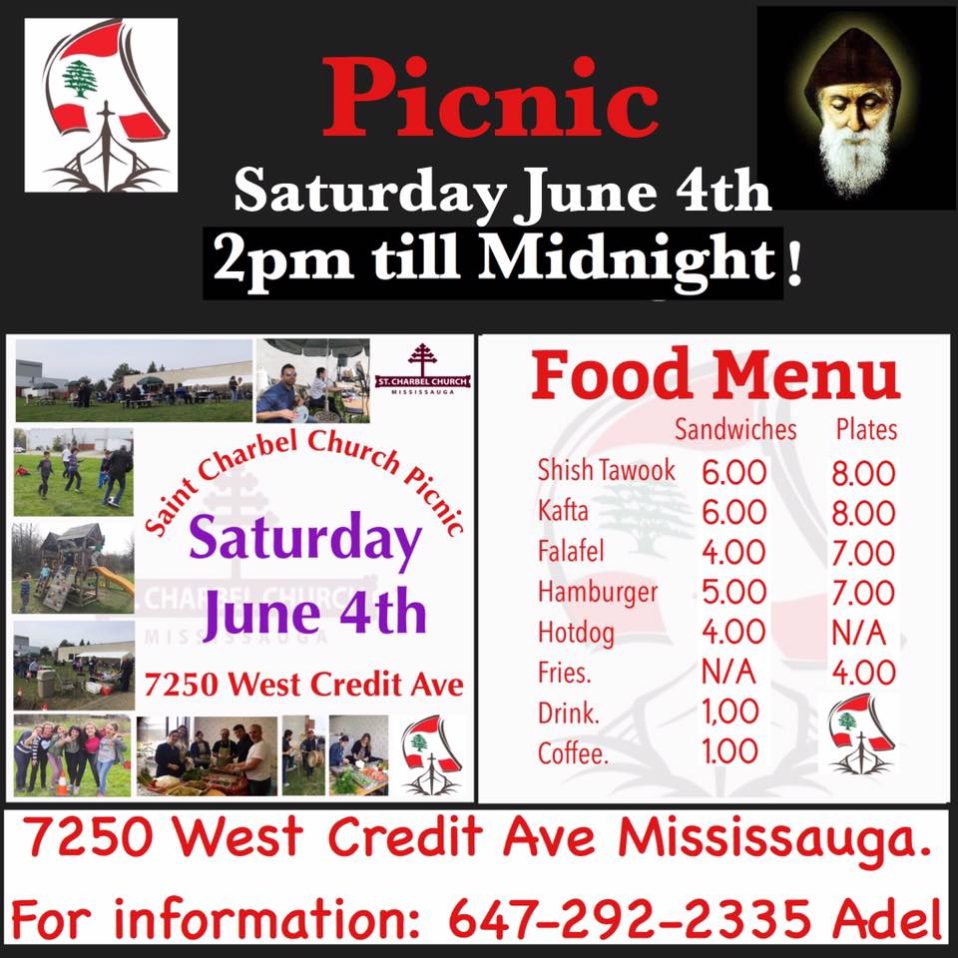 Picnic Saturday at St. Charbel